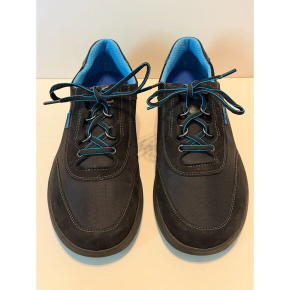 SAS Women's Sporty Black Lace Up Sneakers Leather and Fabric Upper Size 9W - Picture 1 of 8